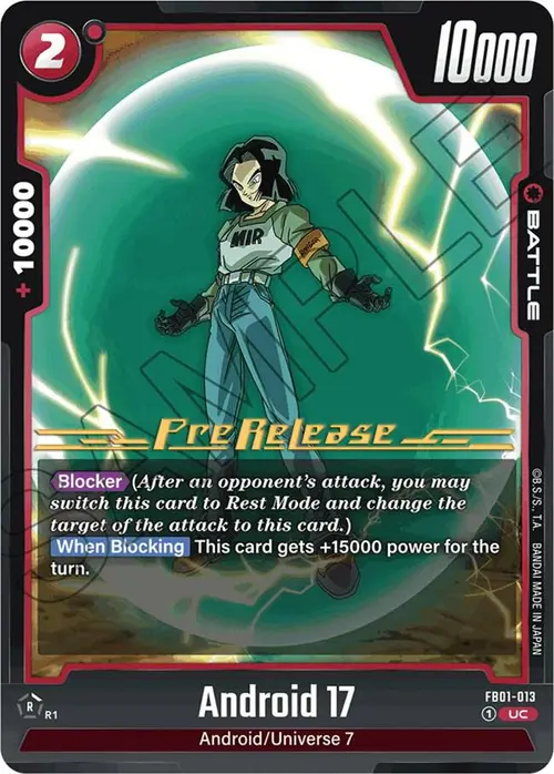 Android 17 card art
