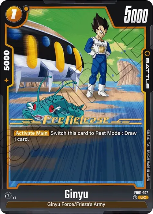 Ginyu card art