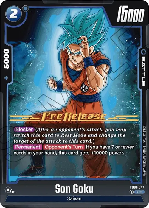 Son Goku card art