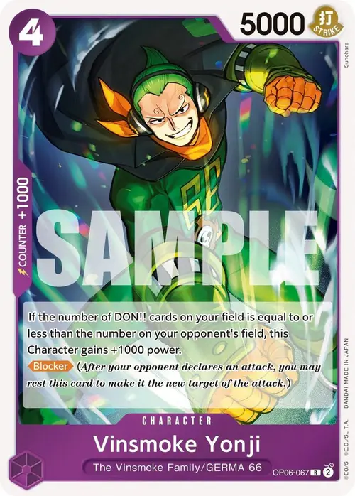 Vinsmoke Yonji (067) card art