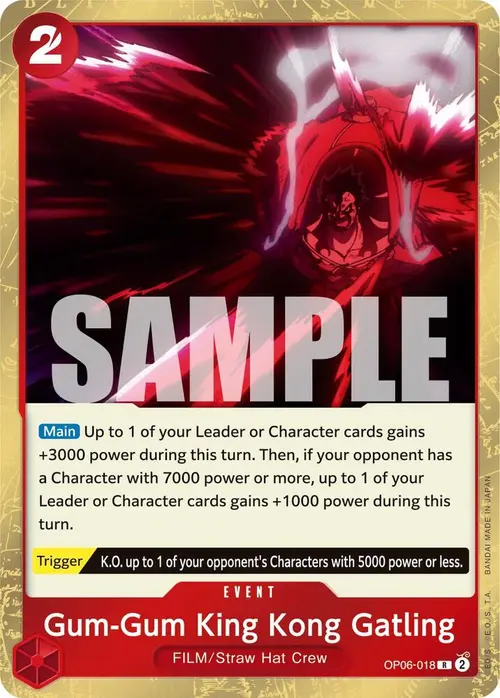 Gum-Gum King Kong Gatling card art