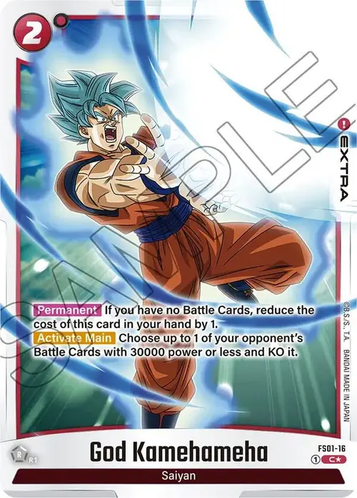 God Kamehameha (Bonus Pack Alternate Art) card art