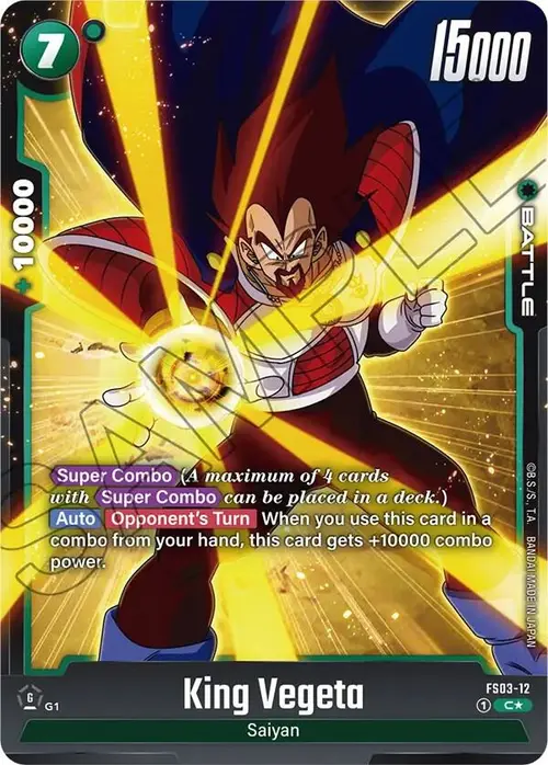 King Vegeta (Bonus Pack Alternate Art) card art