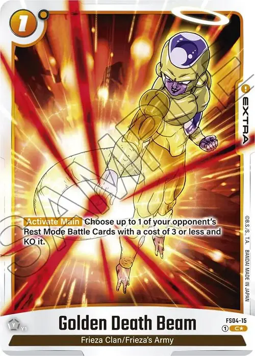 Golden Death Beam (Bonus Pack Alternate Art) card art