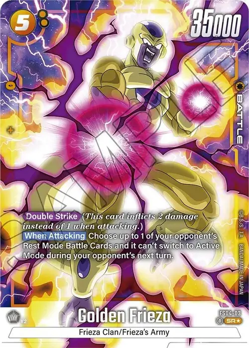 Golden Frieza (Bonus Pack Alternate Art) card art