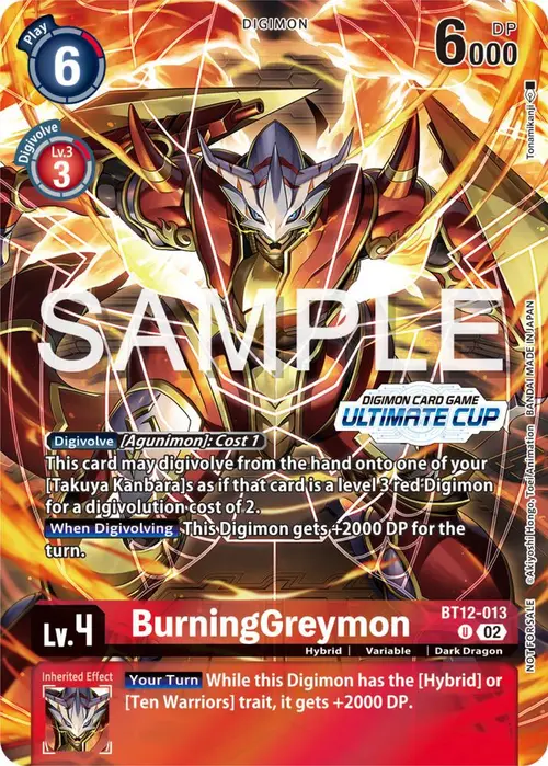 BurningGreymon (Ultimate Cup 2024) card art