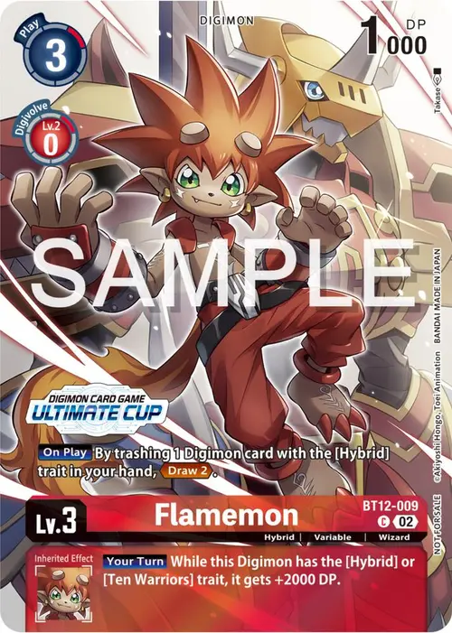 Flamemon (Ultimate Cup 2024) card art
