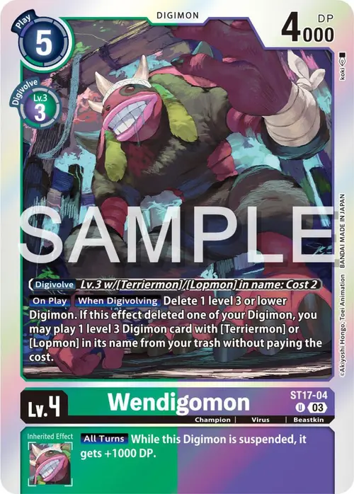 Wendigomon card art