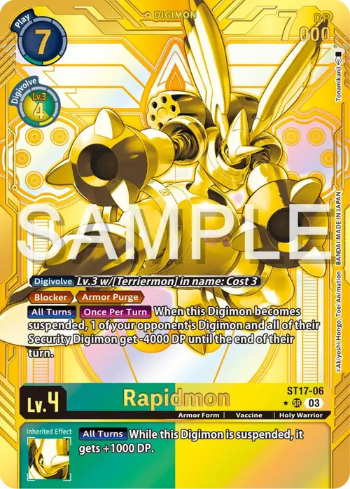 Rapidmon - ST17-06 (Gold) card art