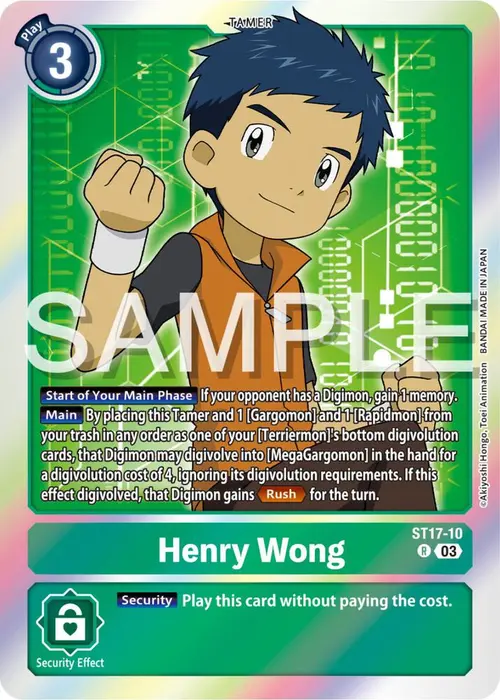 Henry Wong card art