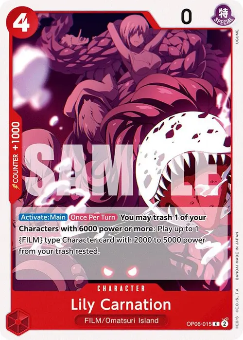 Lily Carnation card art