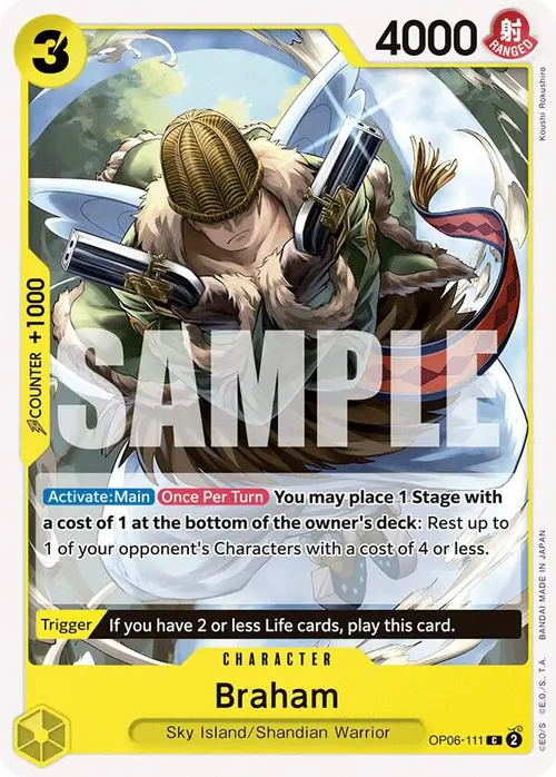 Braham card art