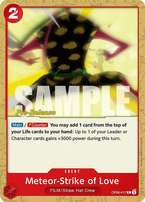 Meteor-Strike of Love card art