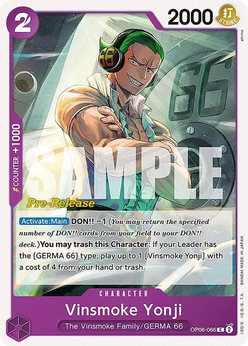 Vinsmoke Yonji (066) card art