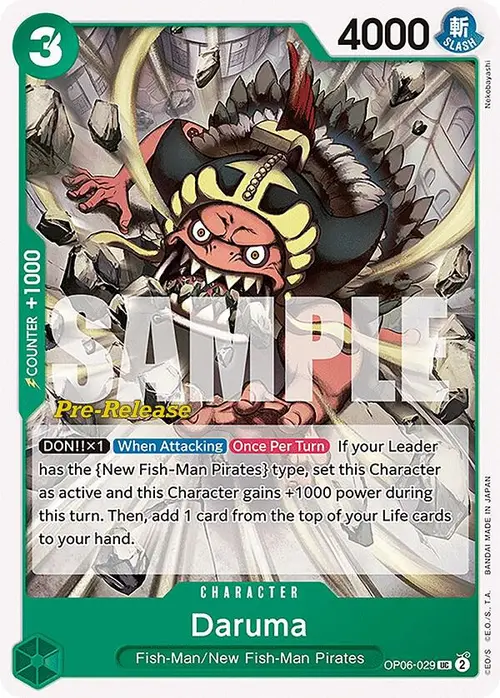 Daruma card art