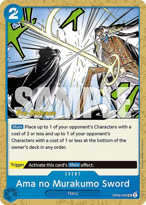 Ama no Murakumo Sword card art