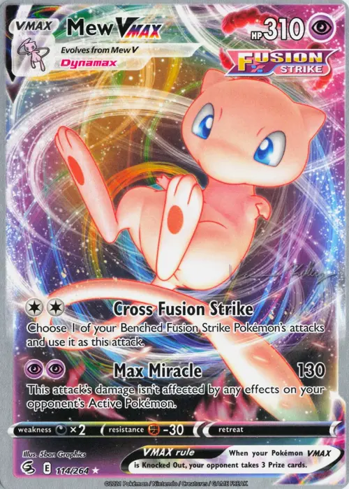 Mew VMAX - 2023 (Vance Kelley) card art