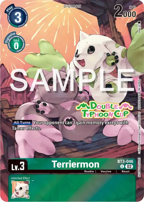 Terriermon (Double Typhoon Cup) card art
