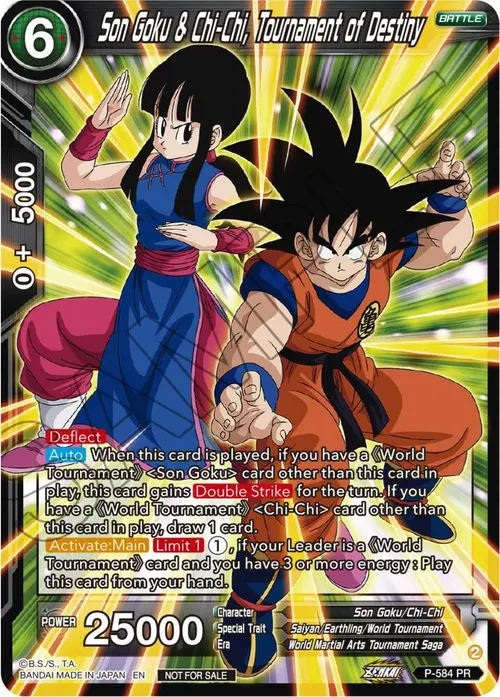 Son Goku & Chi-Chi, Tournament of Destiny (Zenkai Series Tournament Pack Vol.7) card art