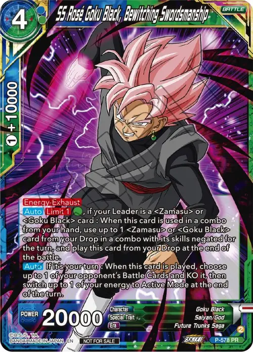 SS Rose Goku Black, Bewitching Swordsmanship (Zenkai Series Tournament Pack Vol.7) card art