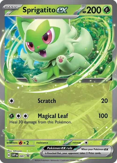 Sprigatito ex - 087 card art