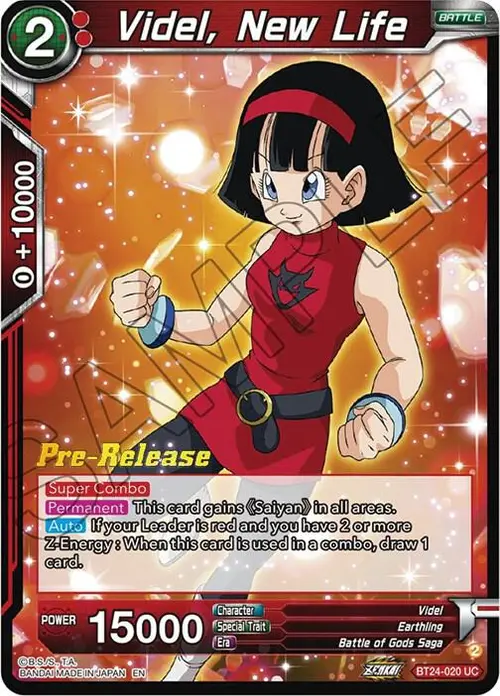 Videl, New Life card art
