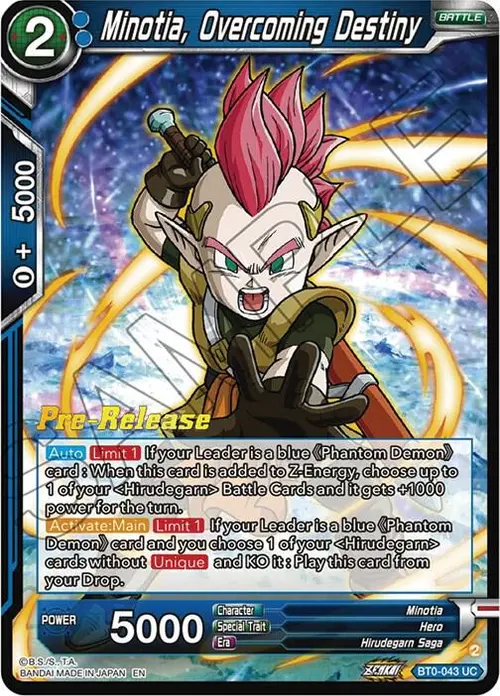 Minotia, Overcoming Destiny card art