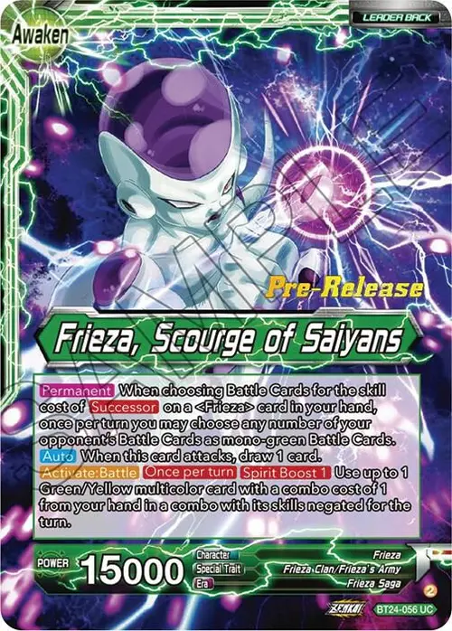 Frieza // Frieza, Scourge of Saiyans card art