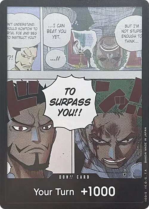 DON!! Card (Mihawk & Zoro) (Double Pack Set Vol. 3) card art