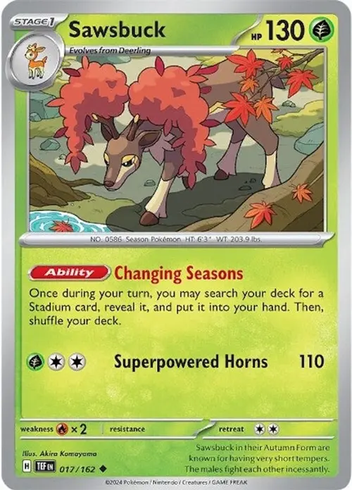 Sawsbuck - 017/162 card art