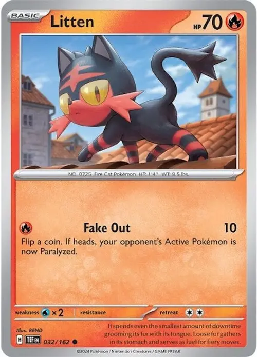 Litten - 032/162 card art