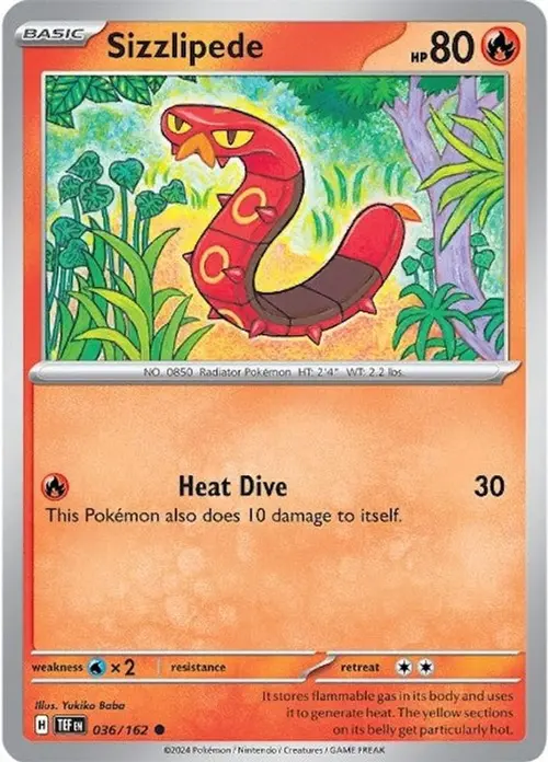 Sizzlipede card art