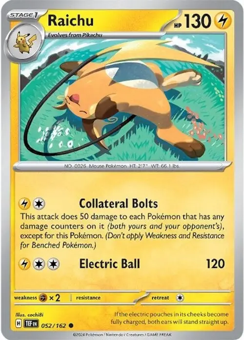 Raichu card art