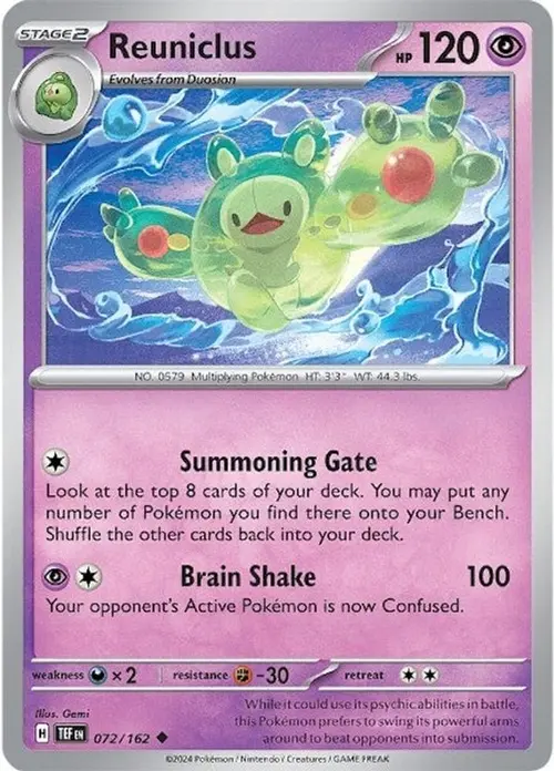 Reuniclus - 072/162 card art