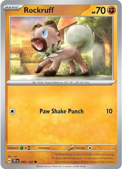 Rockruff card art