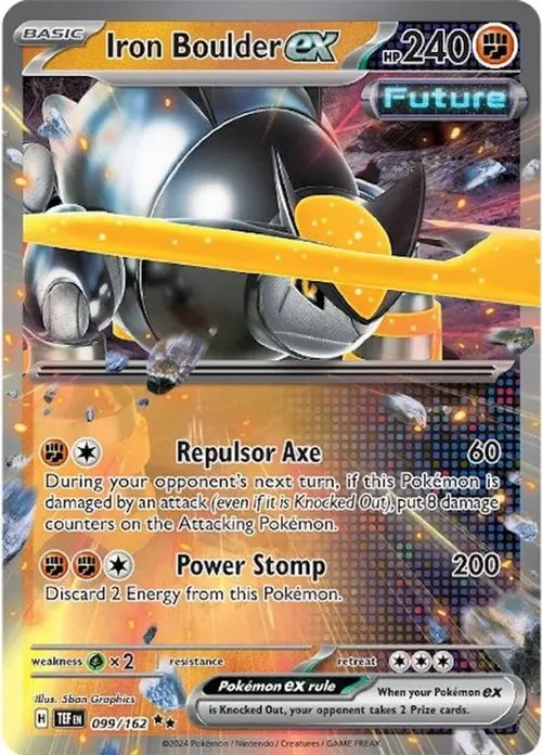 Iron Boulder ex - 099/162 card art