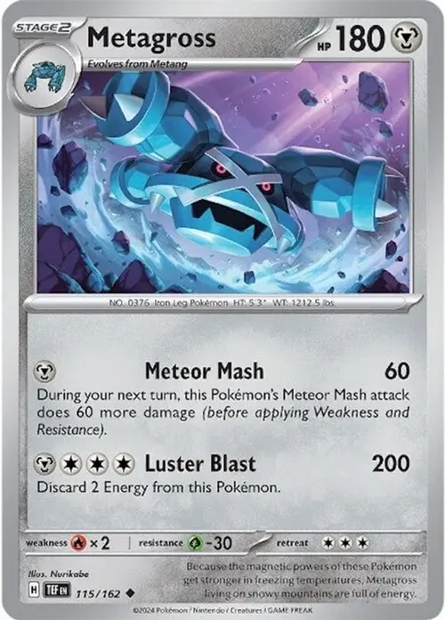 Metagross - 115/162 card art
