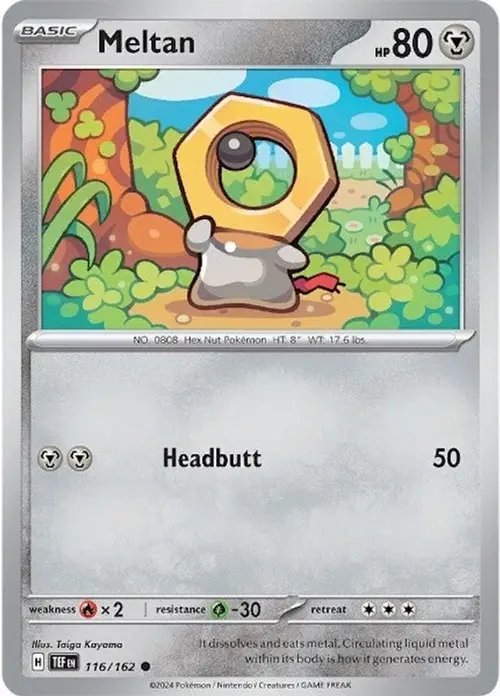 Meltan - 116/162 card art