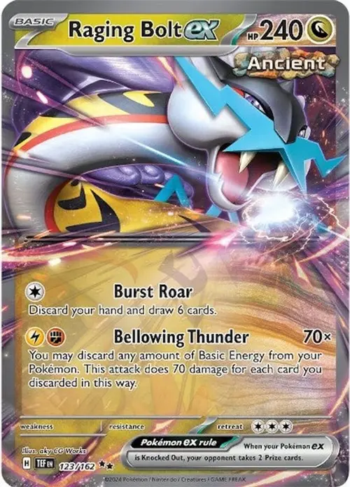 Raging Bolt ex - 123/162 card art