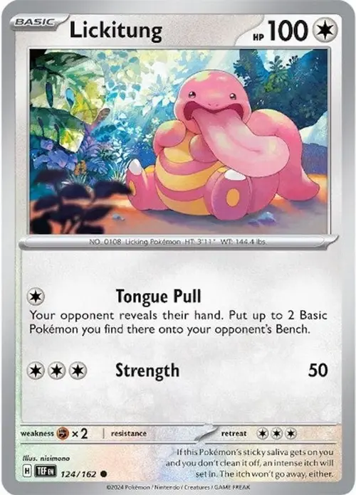 Lickitung - 124/162 card art