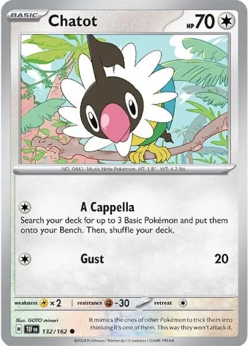 Chatot - 132/162 card art