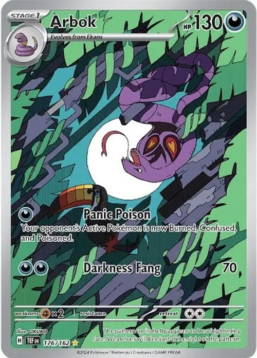 Arbok - 176/162 card art