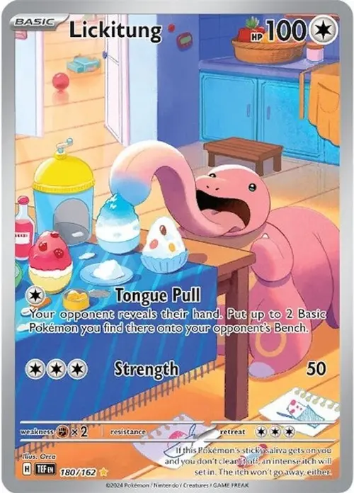 Lickitung - 180/162 card art