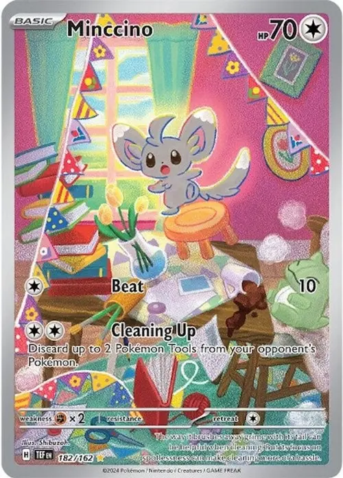 Minccino - 182/162 card art