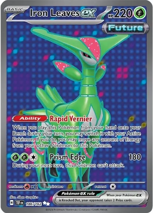 Iron Leaves ex - 186/162 card art