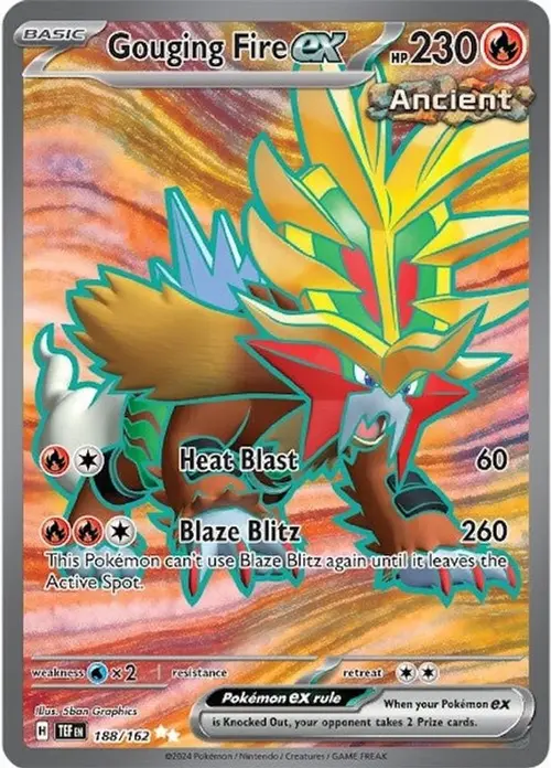 Gouging Fire ex - 188/162 card art