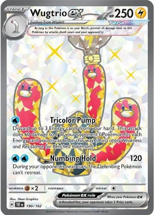 Wugtrio ex - 190/162 card art