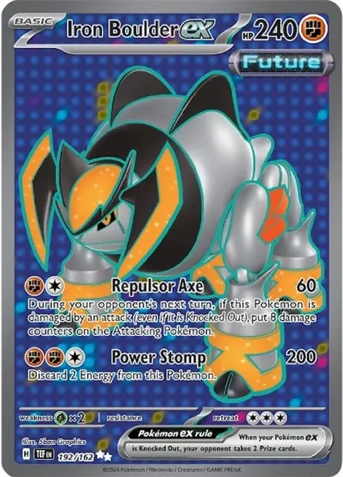 Iron Boulder ex - 192/162 card art
