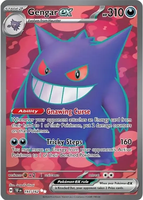 Gengar ex - 193/162 card art