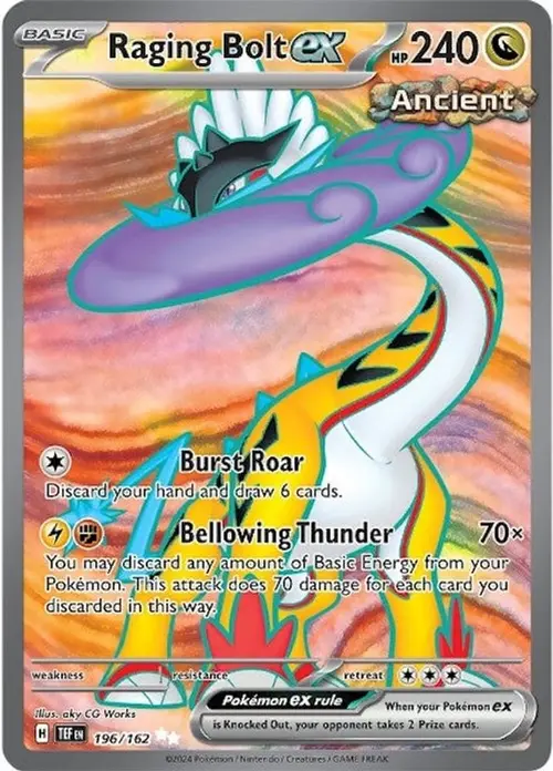 Raging Bolt ex - 196/162 card art